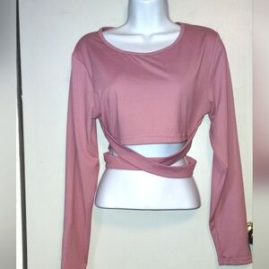 CooRun Women's cropped yoga top